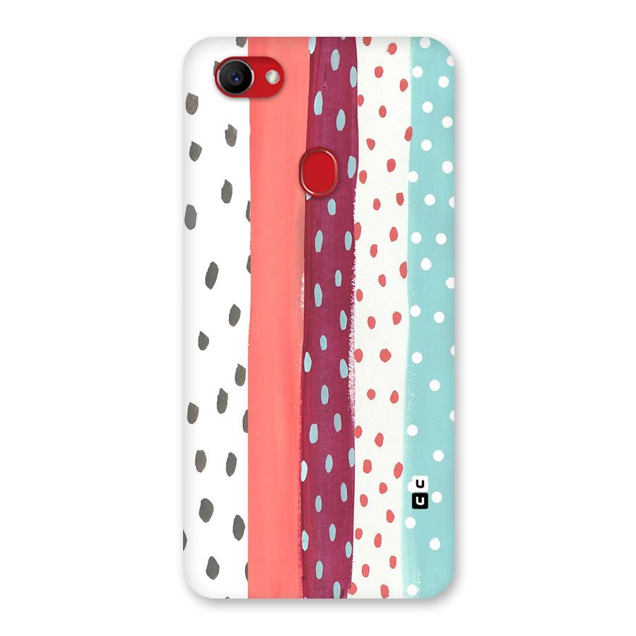 Polka Brush Art Back Case for Oppo F7