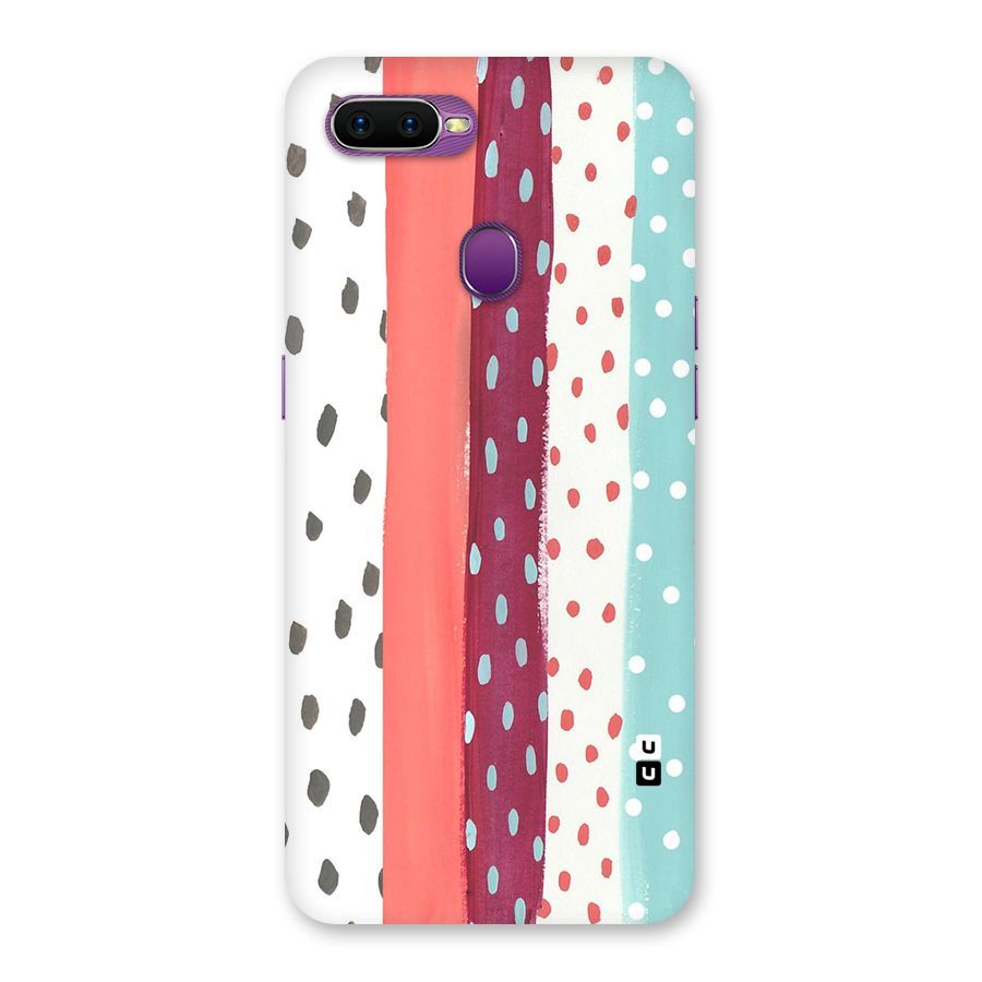 Polka Brush Art Back Case for Oppo F9