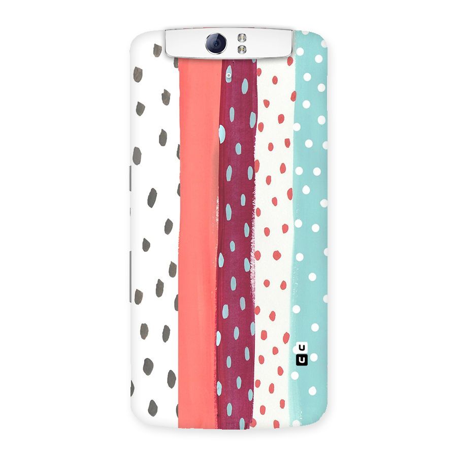 Polka Brush Art Back Case for Oppo N1