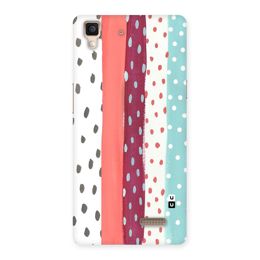 Polka Brush Art Back Case for Oppo R7