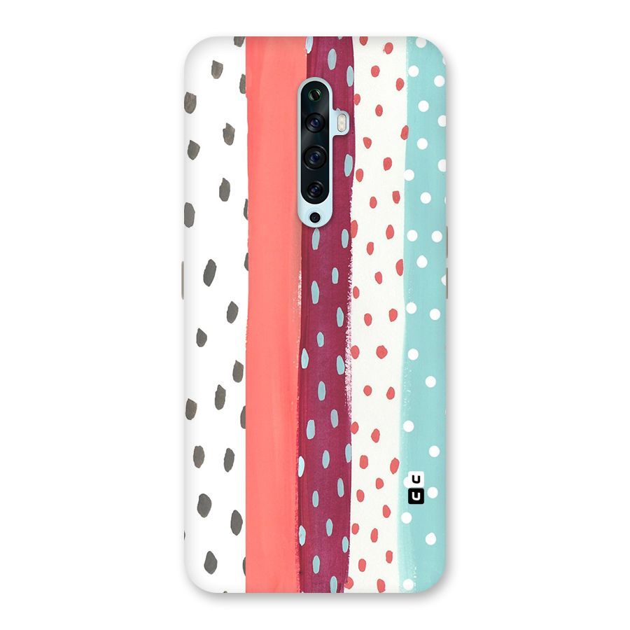 Polka Brush Art Back Case for Oppo Reno2 Z