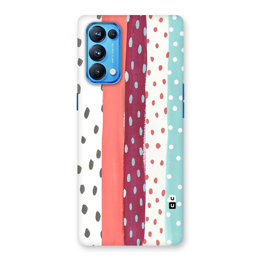 Polka Brush Art Back Case for Oppo Reno5 Pro 5G