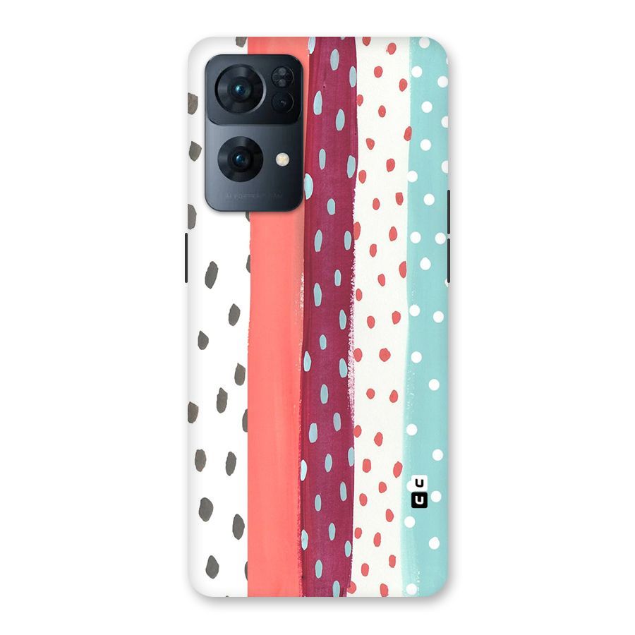 Polka Brush Art Back Case for Oppo Reno7 Pro 5G