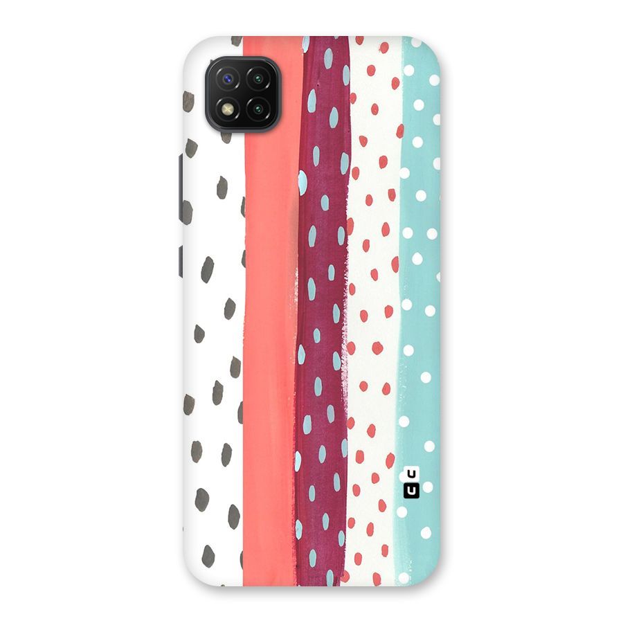 Polka Brush Art Back Case for Poco C3