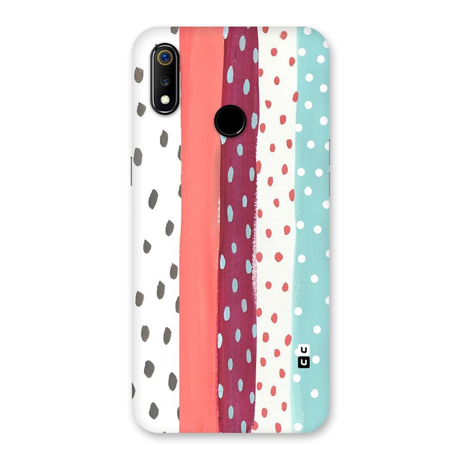 Polka Brush Art Back Case for Realme 3