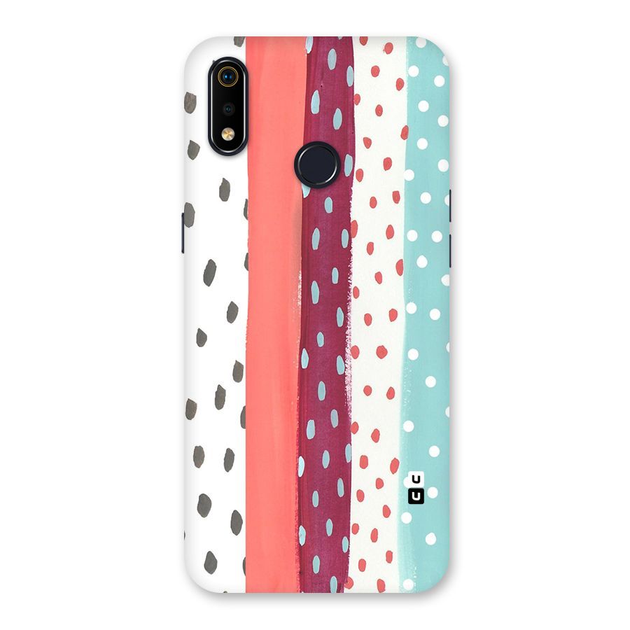 Polka Brush Art Back Case for Realme 3i