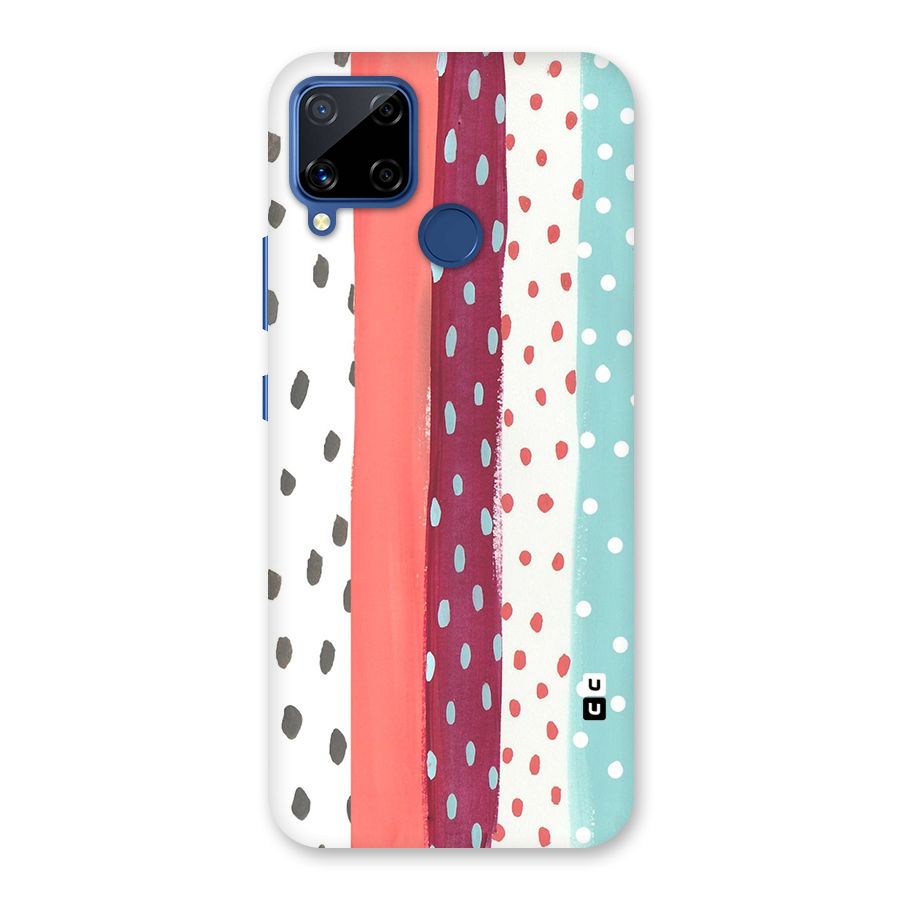 Polka Brush Art Back Case for Realme C15
