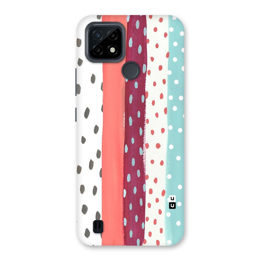 Polka Brush Art Back Case for Realme C21