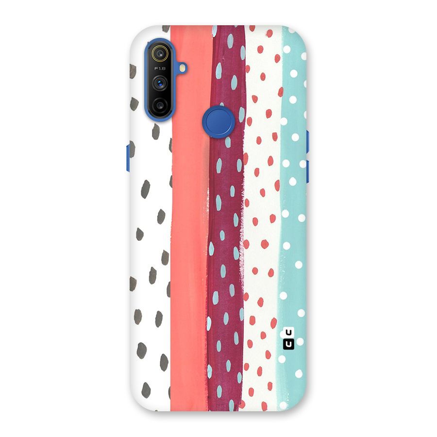 Polka Brush Art Back Case for Realme Narzo 10A