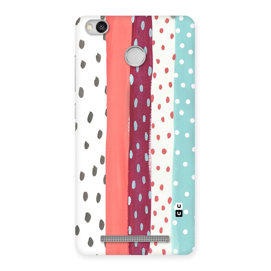 Polka Brush Art Back Case for Redmi 3S Prime