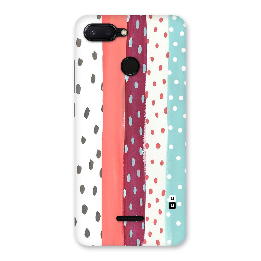 Polka Brush Art Back Case for Redmi 6