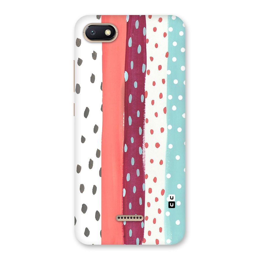 Polka Brush Art Back Case for Redmi 6A