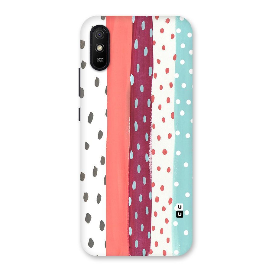 Polka Brush Art Back Case for Redmi 9A
