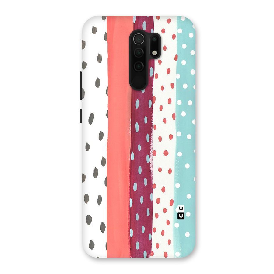 Polka Brush Art Back Case for Redmi 9 Prime