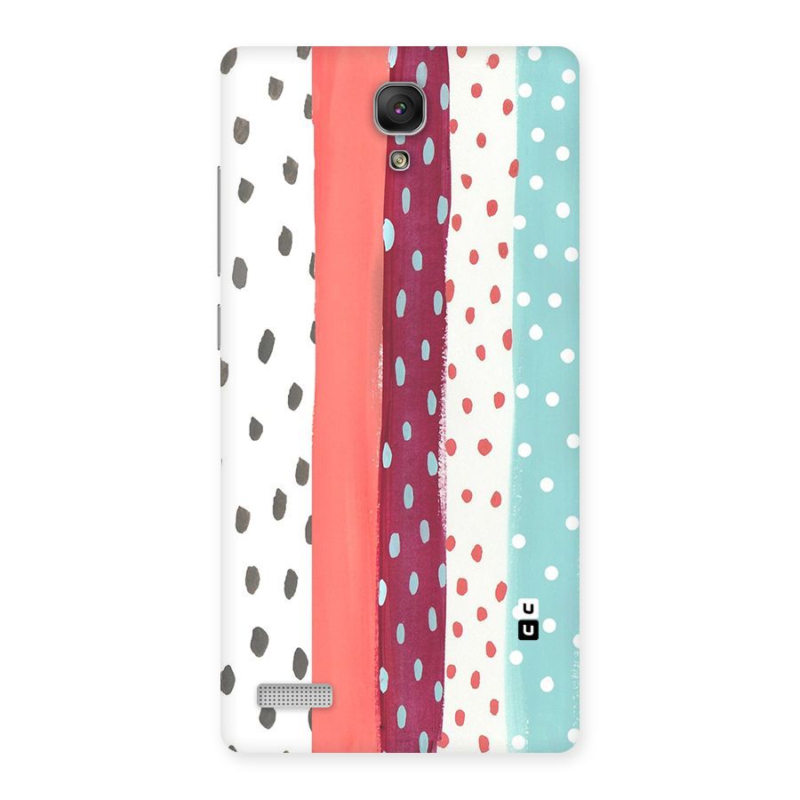 Polka Brush Art Back Case for Redmi Note