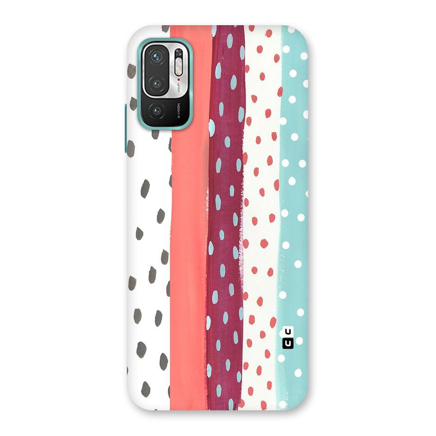 Polka Brush Art Back Case for Redmi Note 10T 5G