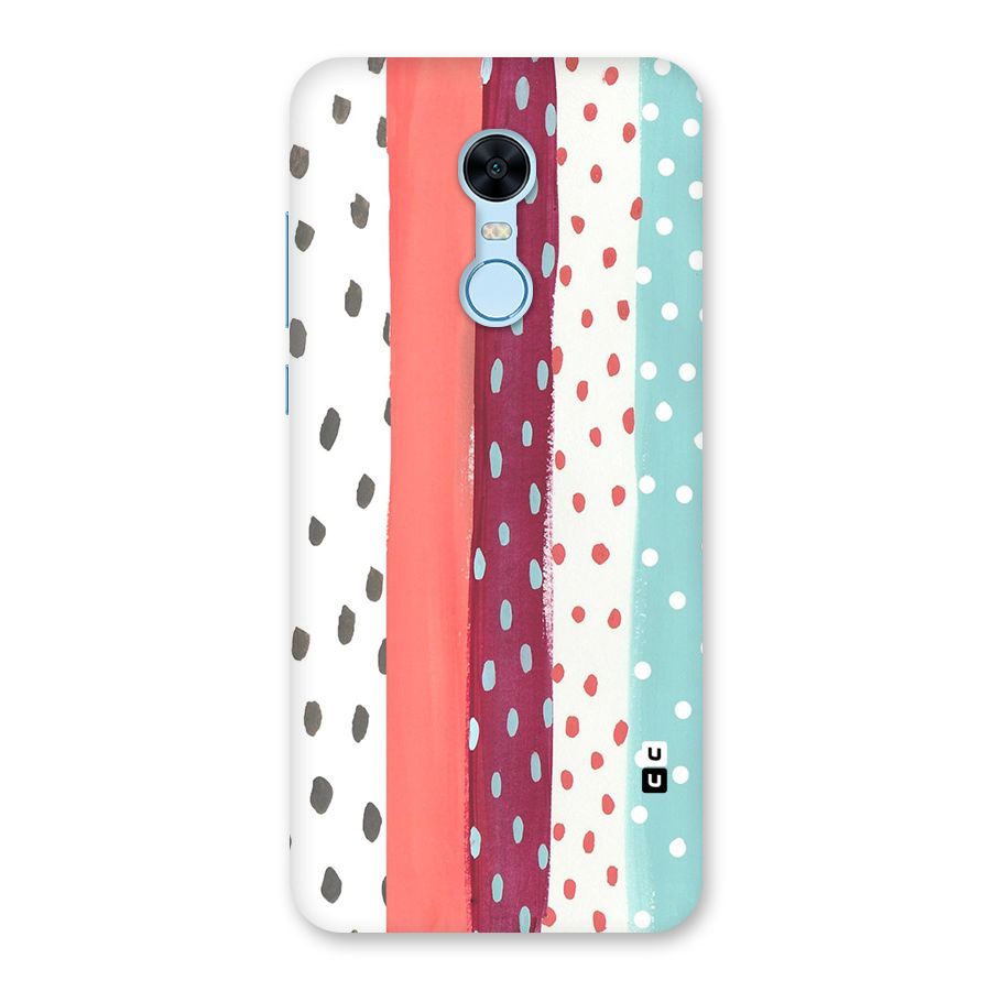 Polka Brush Art Back Case for Redmi Note 5