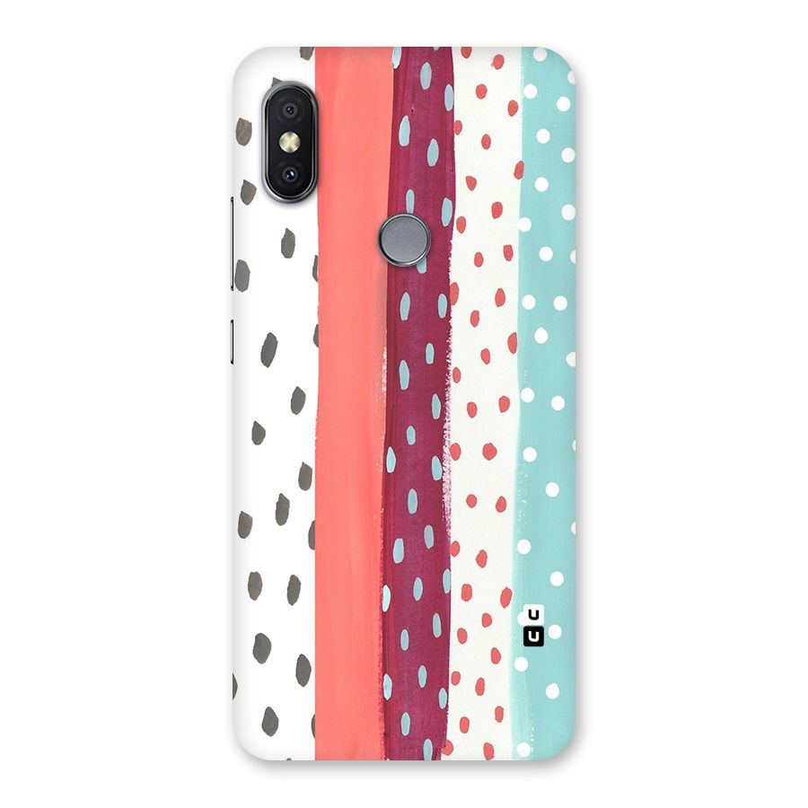 Polka Brush Art Back Case for Redmi Y2
