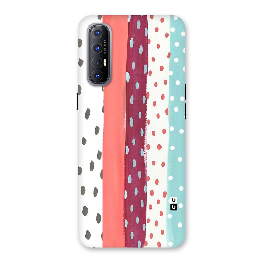 Polka Brush Art Back Case for Reno3 Pro