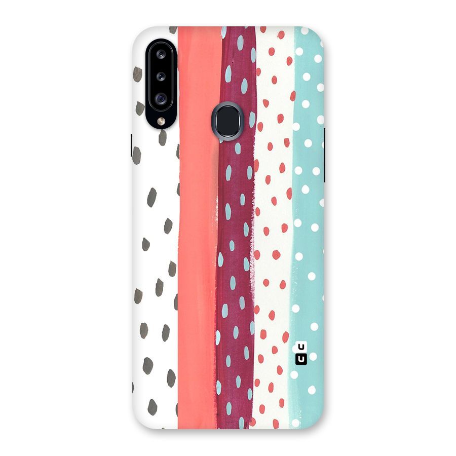 Polka Brush Art Back Case for Samsung Galaxy A20s