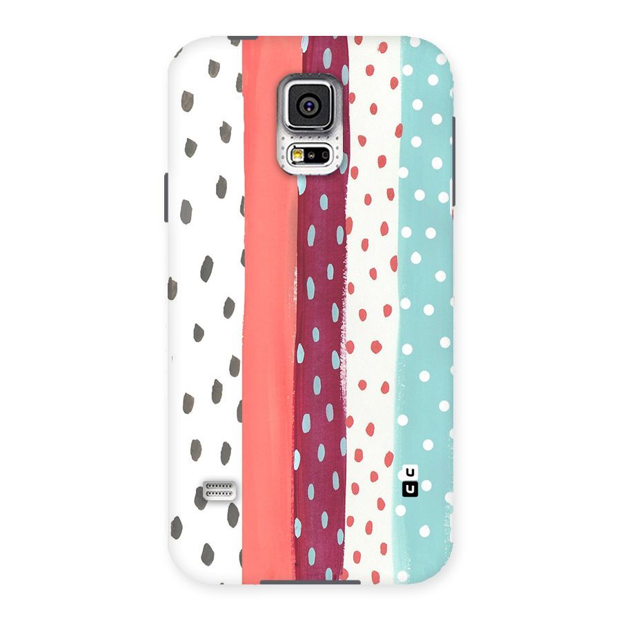 Polka Brush Art Back Case for Samsung Galaxy S5