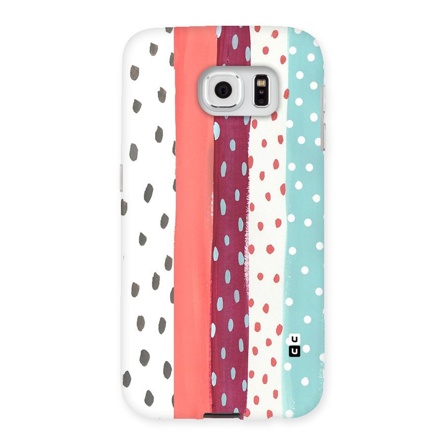 Polka Brush Art Back Case for Samsung Galaxy S6