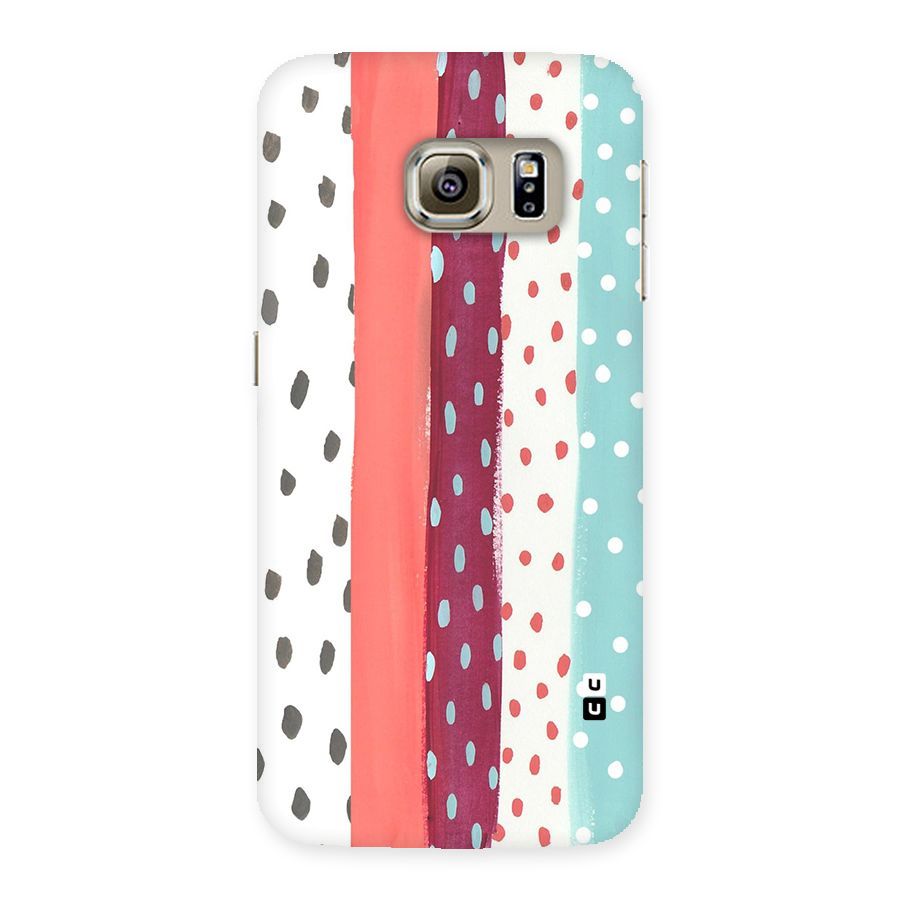 Polka Brush Art Back Case for Samsung Galaxy S6 Edge