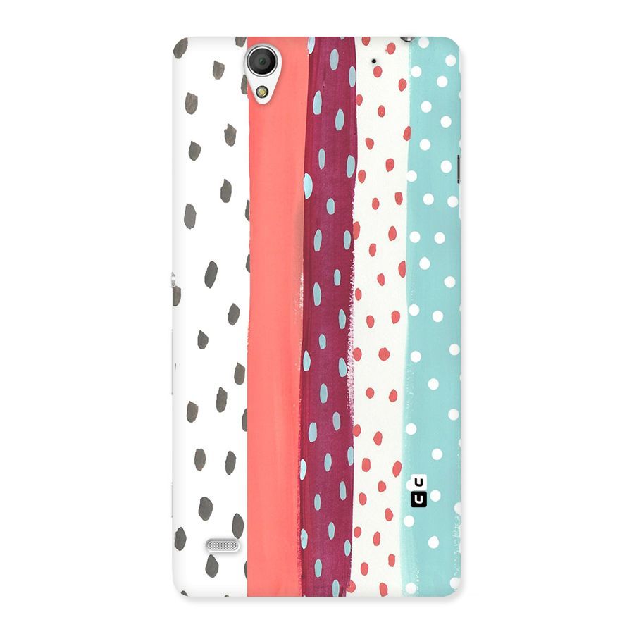 Polka Brush Art Back Case for Sony Xperia C4