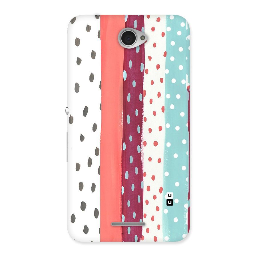 Polka Brush Art Back Case for Sony Xperia E4