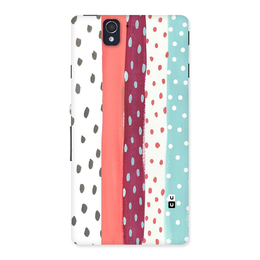 Polka Brush Art Back Case for Sony Xperia Z