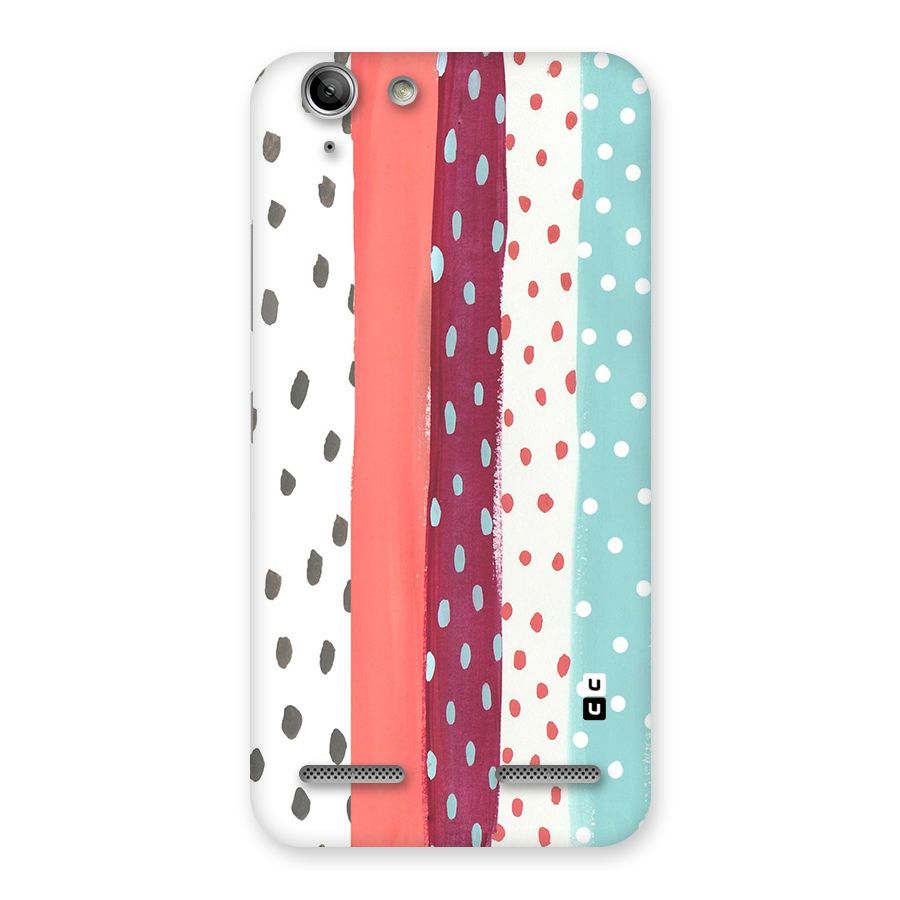 Polka Brush Art Back Case for Vibe K5