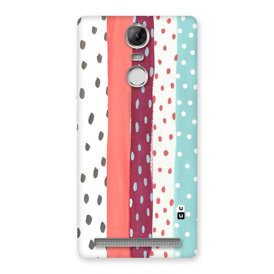 Polka Brush Art Back Case for Vibe K5 Note