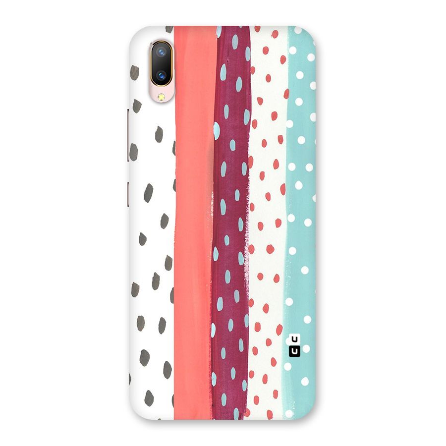 Polka Brush Art Back Case for Vivo V11 Pro
