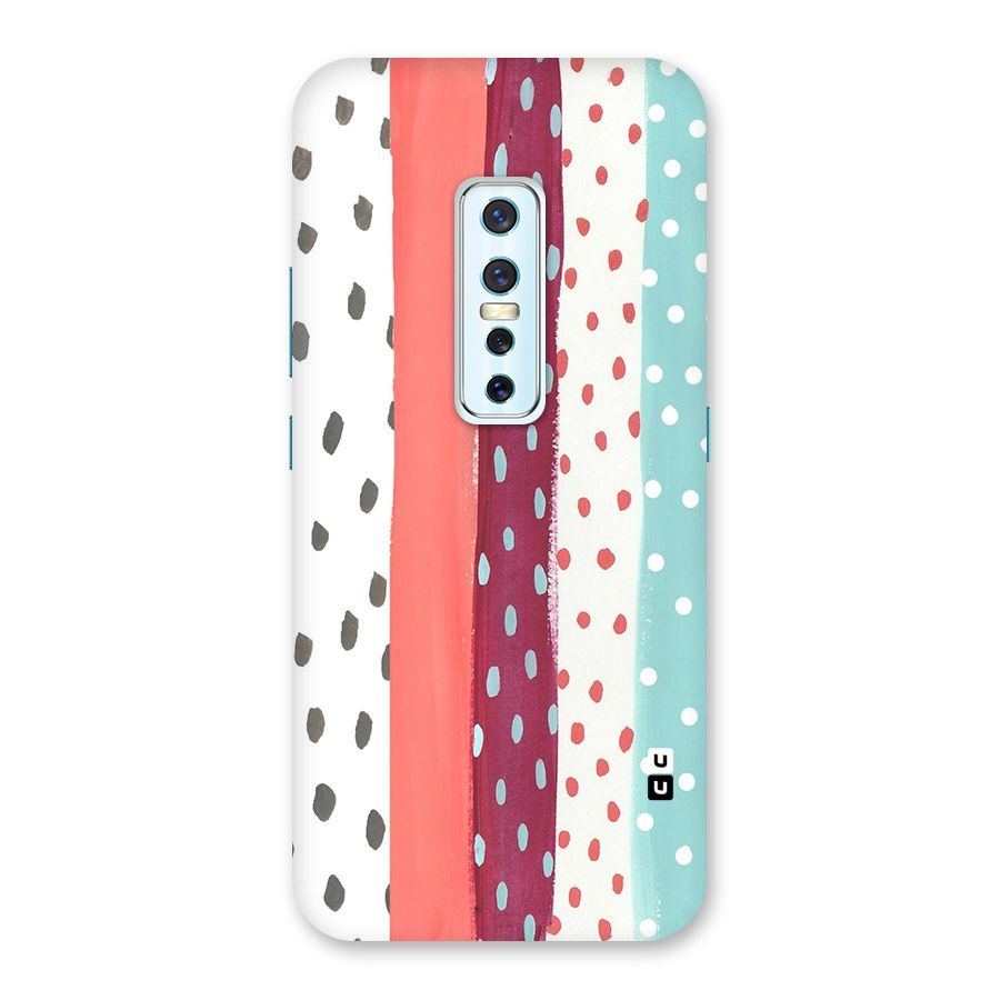 Polka Brush Art Back Case for Vivo V17 Pro
