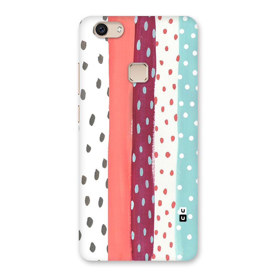 Polka Brush Art Back Case for Vivo V7