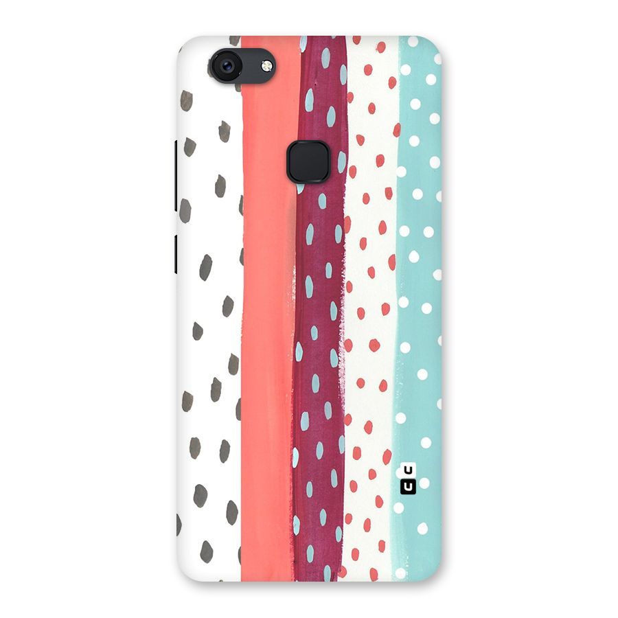 Polka Brush Art Back Case for Vivo V7 Plus