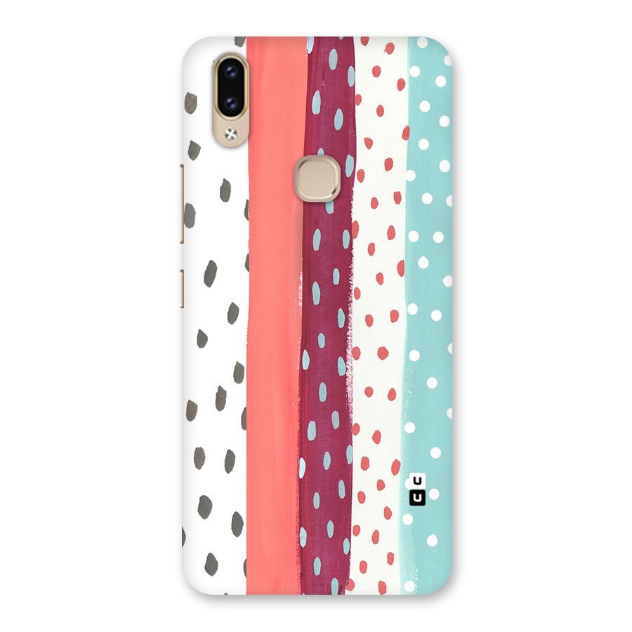 Polka Brush Art Back Case for Vivo V9 Youth