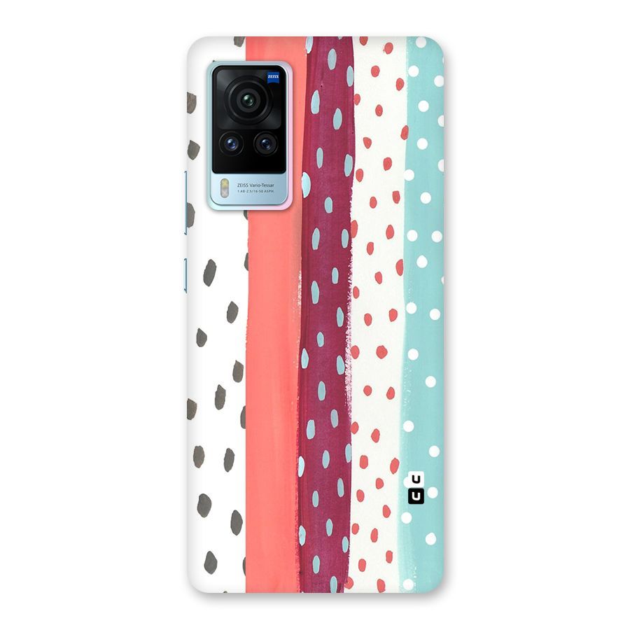 Polka Brush Art Back Case for Vivo X60 Pro