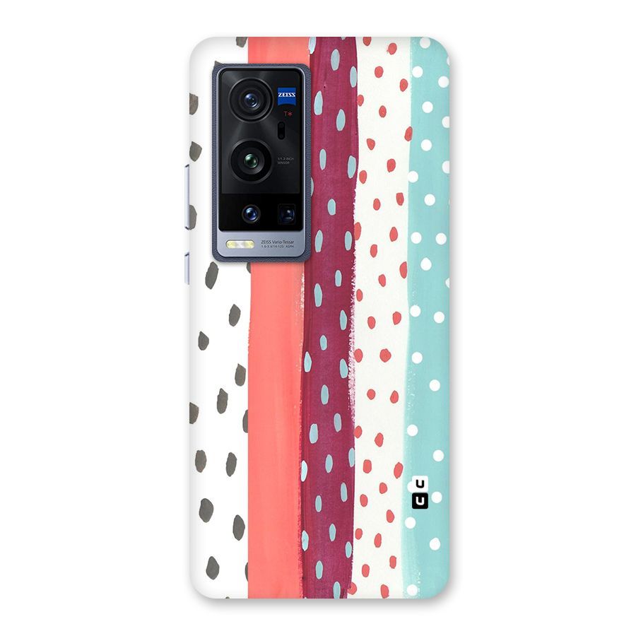 Polka Brush Art Back Case for Vivo X60 Pro Plus