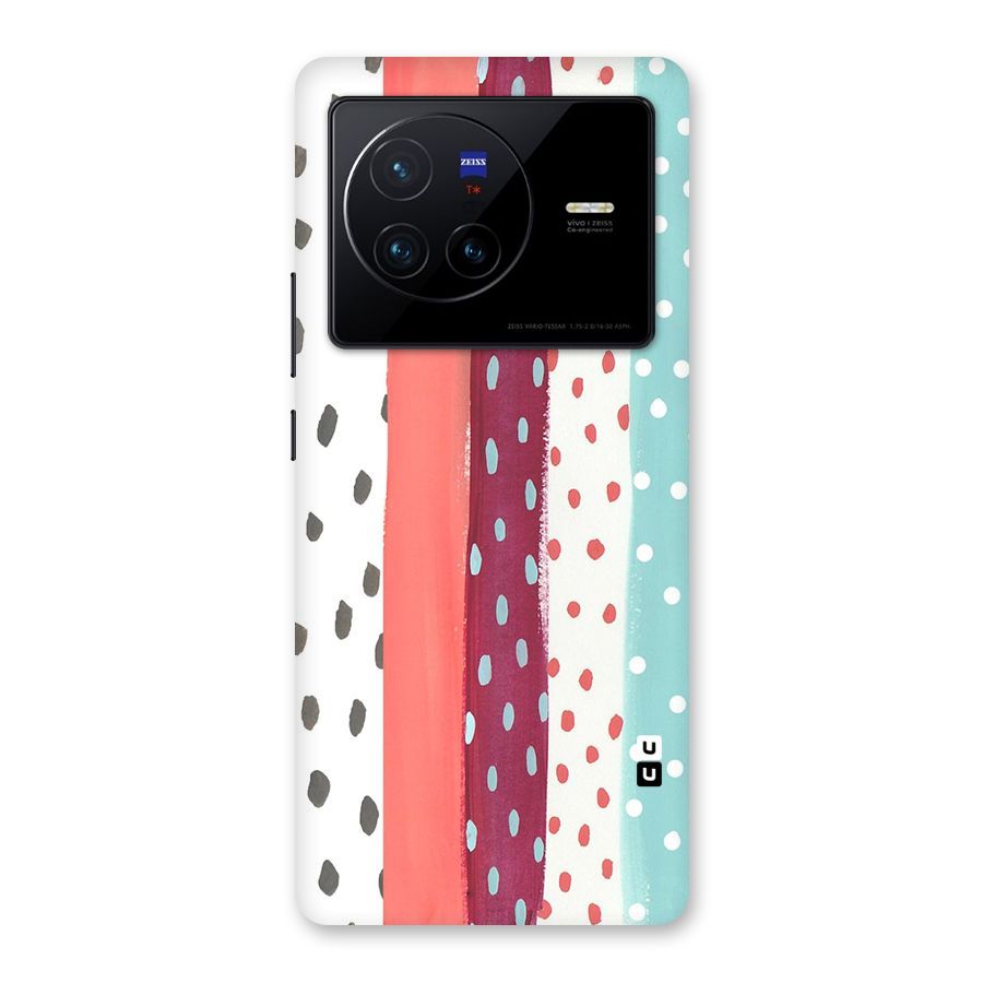 Polka Brush Art Back Case for Vivo X80