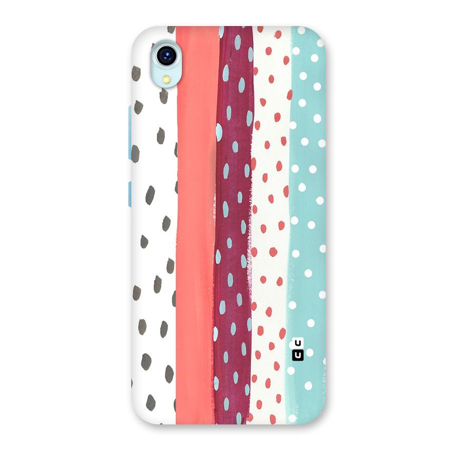 Polka Brush Art Back Case for Vivo Y1s