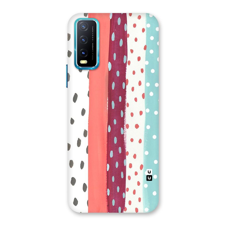 Polka Brush Art Back Case for Vivo Y20