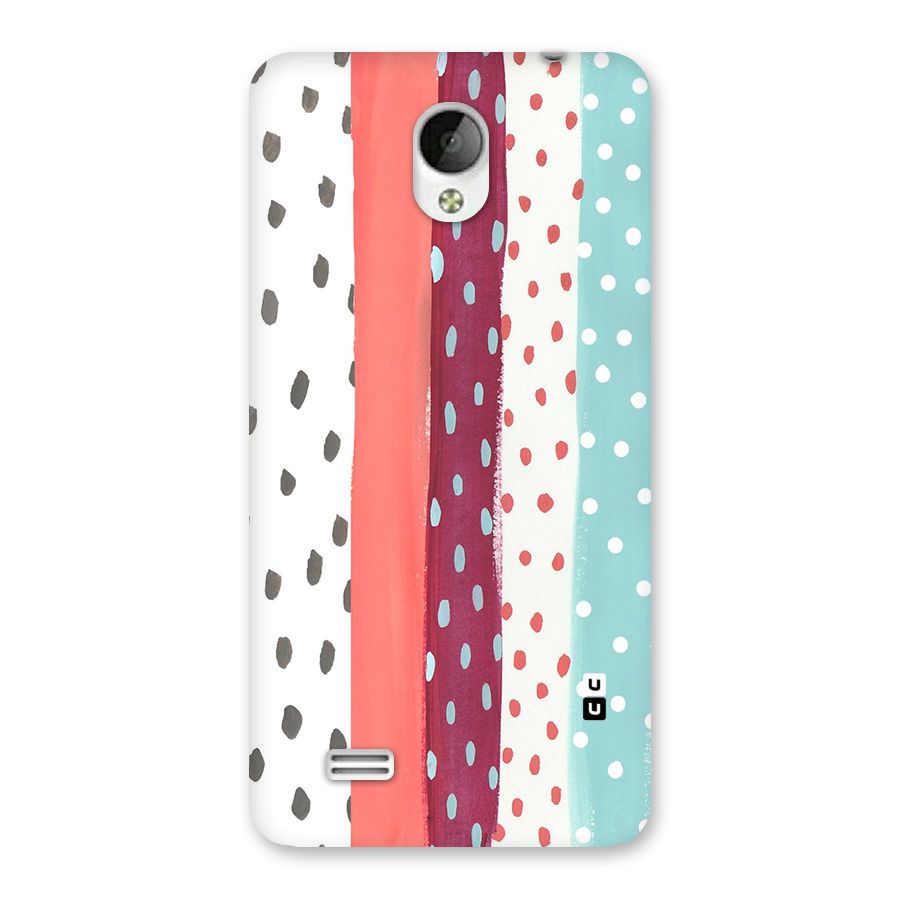 Polka Brush Art Back Case for Vivo Y21