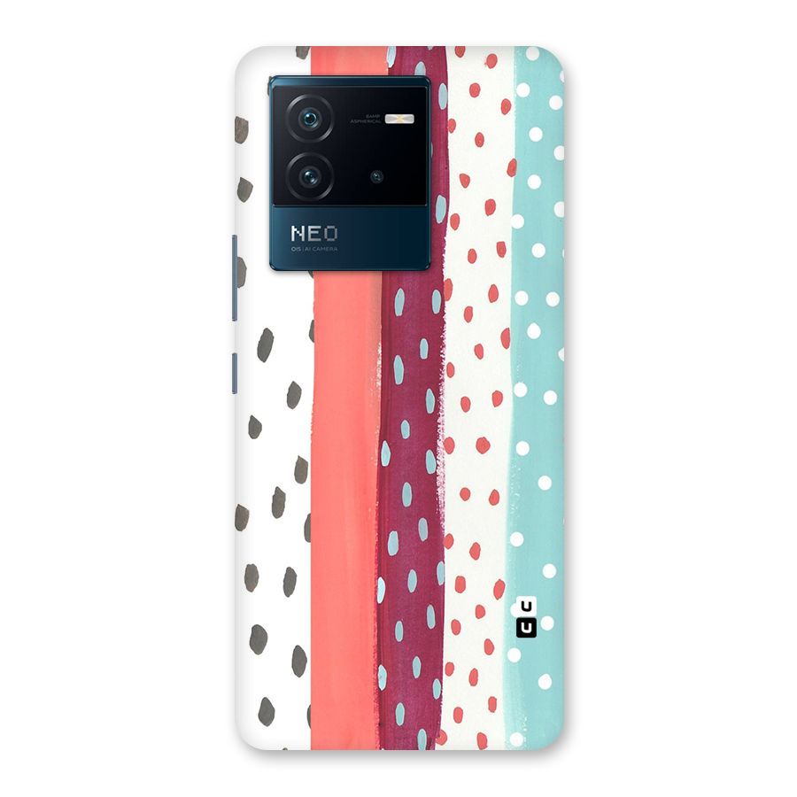 Polka Brush Art Back Case for Vivo iQOO Neo 6 5G