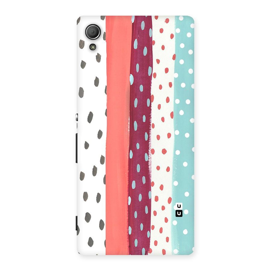 Polka Brush Art Back Case for Xperia Z3 Plus