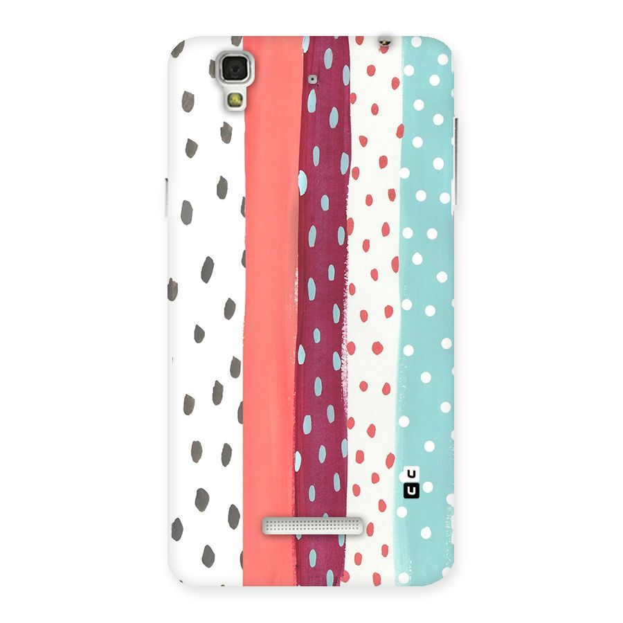 Polka Brush Art Back Case for YU Yureka Plus