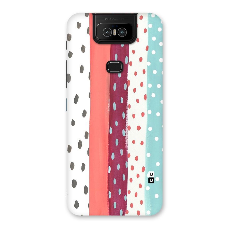 Polka Brush Art Back Case for Zenfone 6z