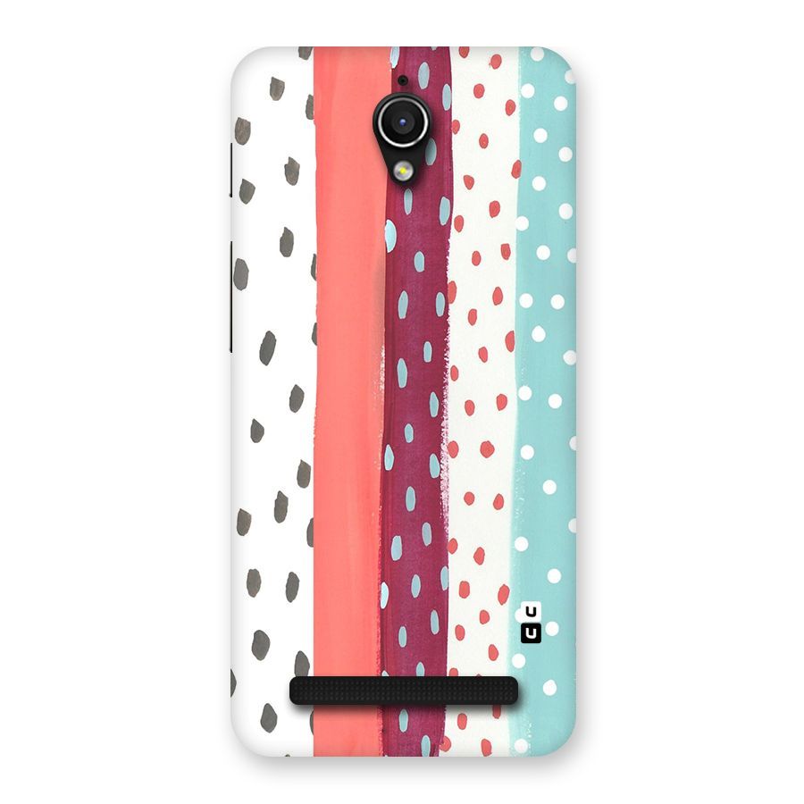 Polka Brush Art Back Case for Zenfone Go