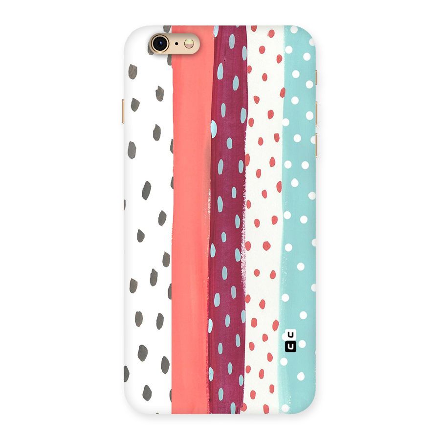 Polka Brush Art Back Case for iPhone 6 Plus 6S Plus