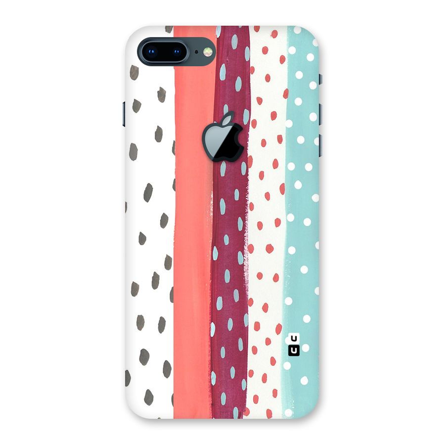 Polka Brush Art Back Case for iPhone 7 Plus Apple Cut